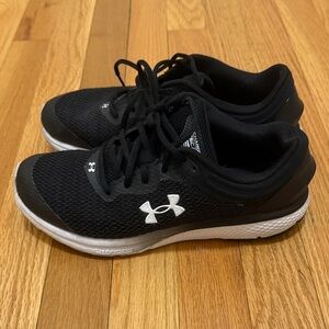 Under Armour Black and White Athletic Shoes